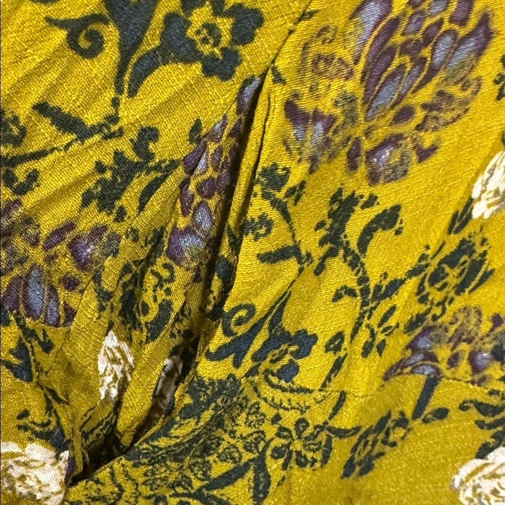 Free People Slubby Crinkle Smooth Talker Top Gold Combo dress hobo size XS - Picture 9 of 14
